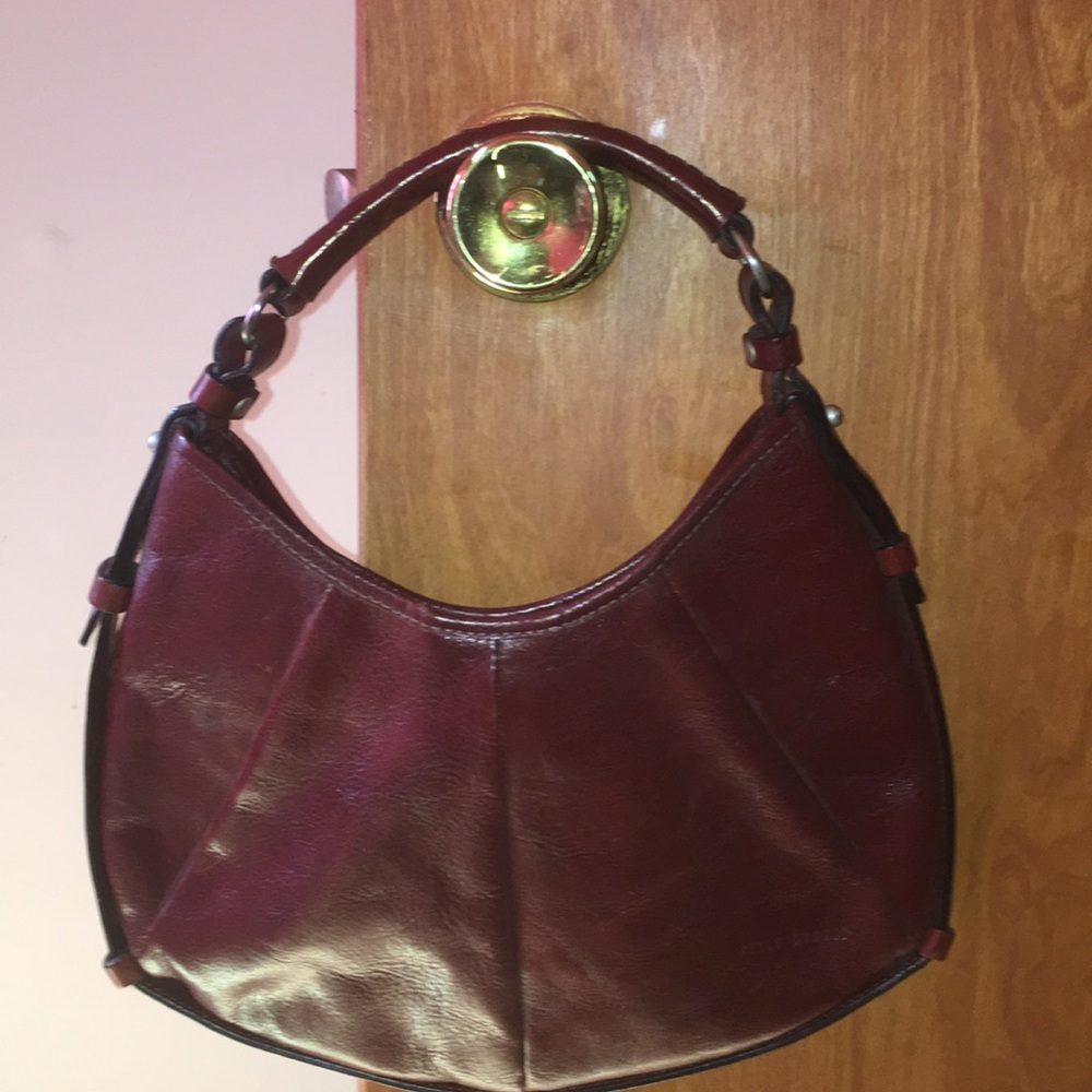 Brown leather purse
